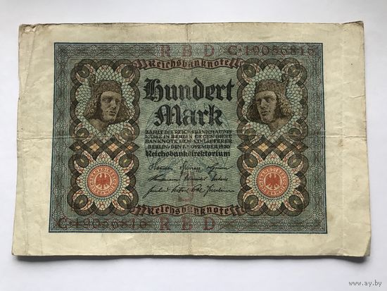 Германия 100 марок (серия C)