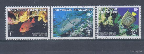 [19] Французская Полинезия 1980. Фауна.Рыбы. Гашеная серия.