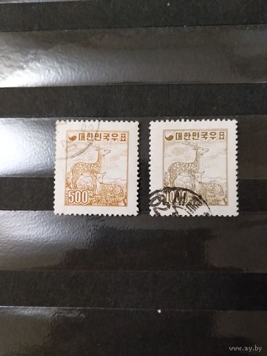 1954 Южная Корея фауна полная серия дорогая(4-3)