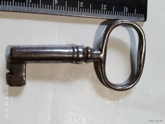 Стальной ключ. Начало XX-го века.Длина 54 мм.