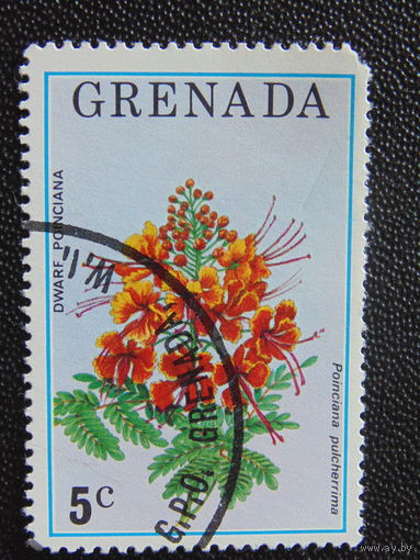 Гренада 1975 г. Цветы.