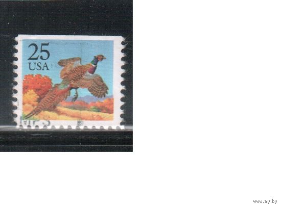 США-1988, (Мих.1975),  гаш., Стандарт, Птицы (одиночка),