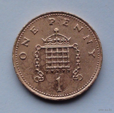 Великобритания 1 пенни. 1988