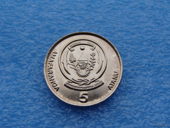 Руанда. 5 франков 2003 год КМ#23 "Флора"Кофе"