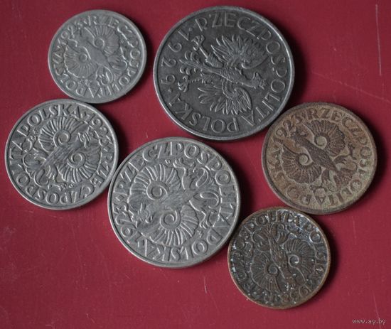 Старая Польша. 6 монет.