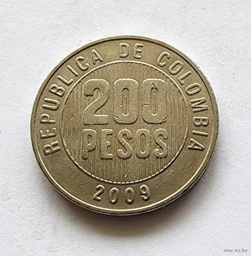 Колумбия 200 песо, 2009