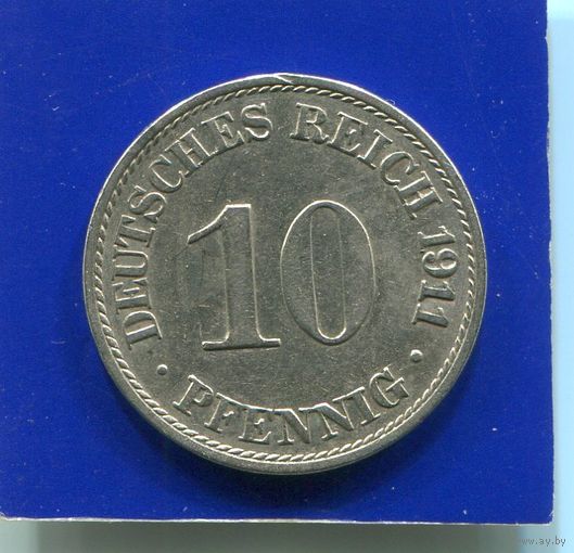 Германия 10 пфеннигов 1911 А