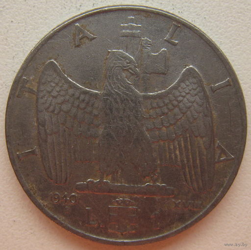 Италия 1 лира 1940 г. (gl)