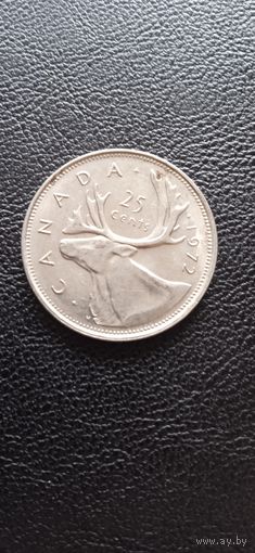 Канада 25 центов 1972 г.