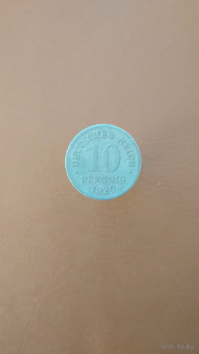 Германия / 10 pfennig / 1920 год