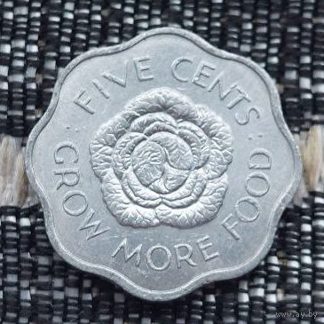 Сейшельские острова 5 цент 1972 года, UNC. ФАО. Королева Елизавета II.