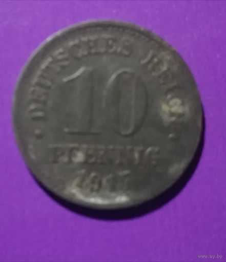 10 пфенниг 1917г Германия