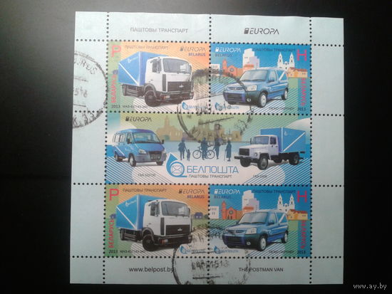 2013 Европа, почтовый транспорт Блок