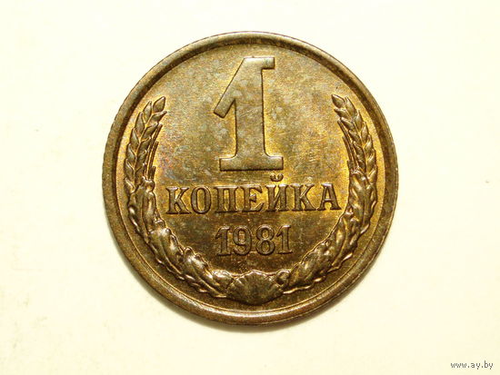 1 копейка 1981 UNC