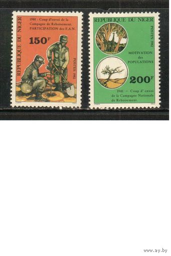 Нигер-1982 (Мих.794-795) ** , Флора, Фауна (полная серия)