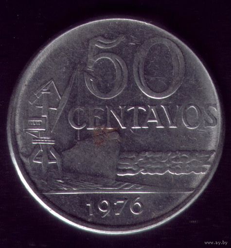 50 сентаво 1976 год Бразилия