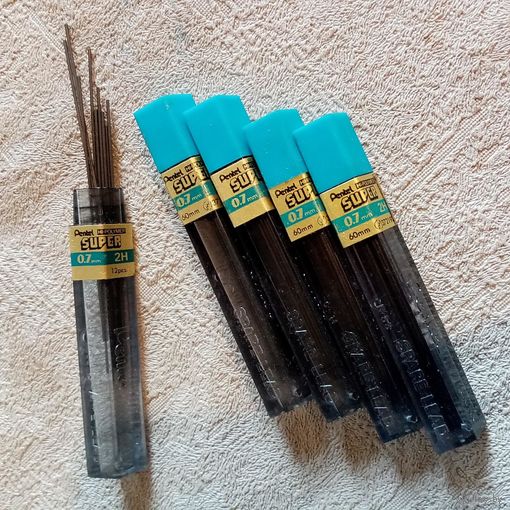 Грифели для автоматического карандаша 0,7 мм 2H Hi-Polymer