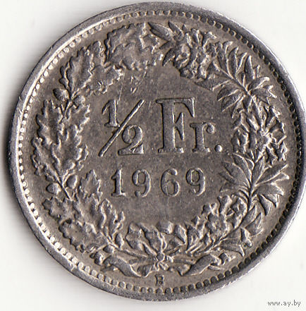 1/2 франка 1969 год