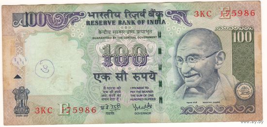 Индия, 100 рупий, 175986, 2007г
