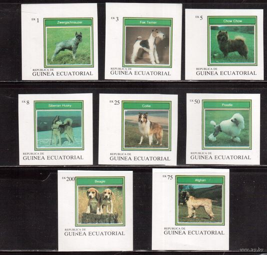 Гвинея Экваториальная-1977 (Мих.)  ** , Фауна, Собаки, (полная серия), БЗЦ