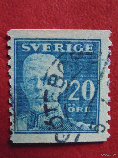 Швеция 1920 г. Король Густав V.