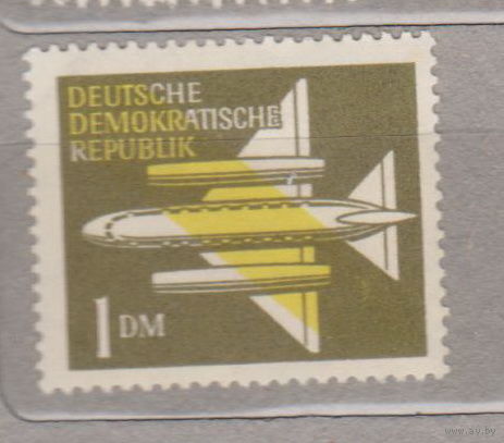 Авиация самолет ГДР Германия 1957 год  лот 2 ЧИСТАЯ менее 15 % от каталога