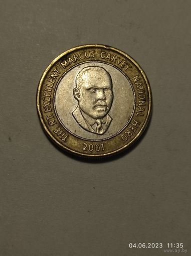 Ямайка 20 долларов 2001  года.