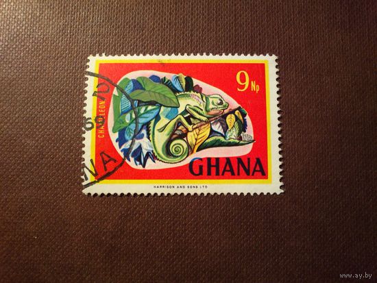 Гана 1967 г.Хамелеон./25а/