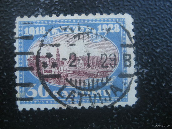 Латвия 1928 год номинал 30