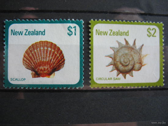 Новая Зеландия. Раковины. полная серия. к.ц.-5 евро. 1979г. см. условие.