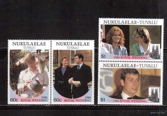 Тувалу(Нукулаэлаэ)-1986,(Мих.96-99)  ** , Личности, Королевская семья, Принц (полная серия)(2)