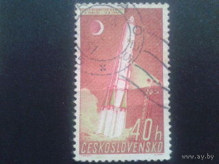Чехословакия 1961 старт ракеты на Венеру