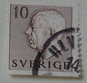 Король Густав VI Адольф. Швеция. Дата выпуска:1954-04-12