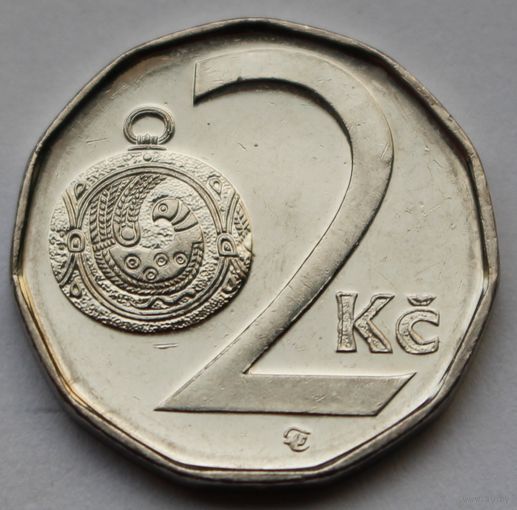 Чехия 2 кроны, 2008 г.