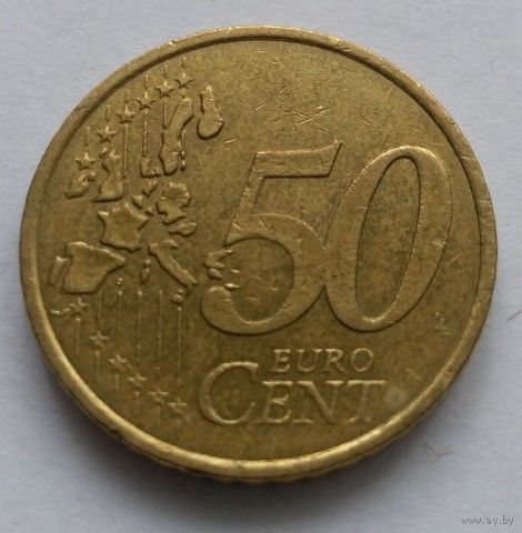 Франция, 50 евроцентов 1999 год.