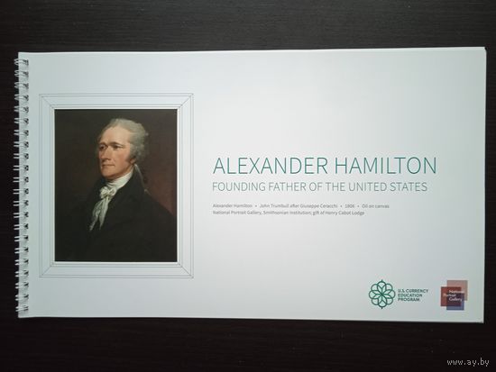 Буклет-альбом  "ALEXANDER HAMILTON - $ 10 NOTE"