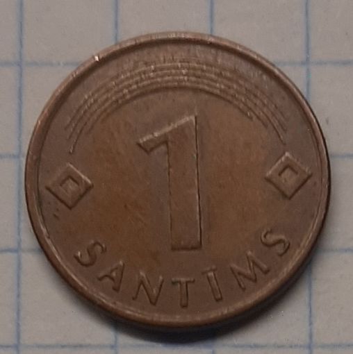 Латвия 1 сантим 1997г. km15