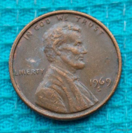США 1 цент 1969 года, S.