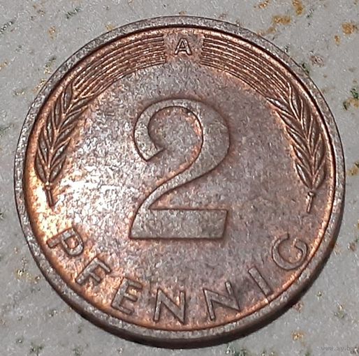 Германия 2 пфеннига, 1991"A" (10-1-4)