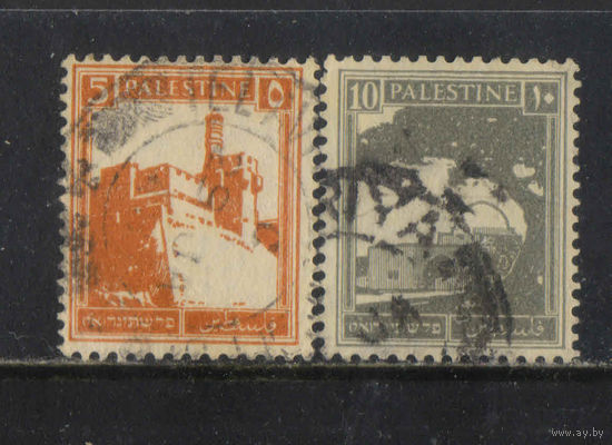 GB Палестина Мандат 1927 Гробница Рахели Башня Давыда Стандарт #56,62