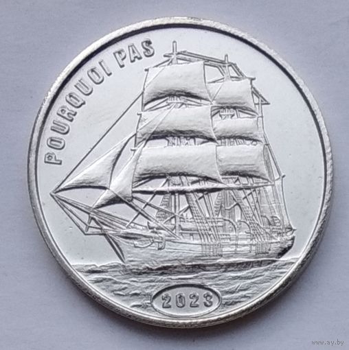 Остров Флорес (Индонезия) 1 доллар 2023 г. Парусник "Паркуа Па". Корабль