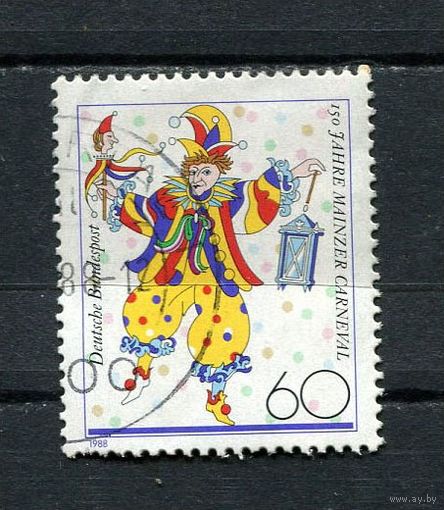 ФРГ - 1988 - Карнавал в Майнце - [Mi. 1349] - полная серия - 1 марка. Гашеная.  (LOT Dd25)