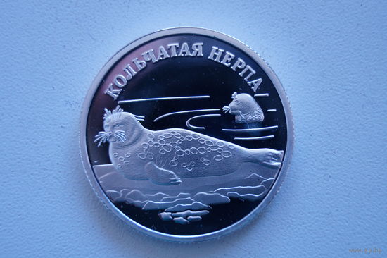 1 рубль кольчатая нерпа , копия, 33 мм
