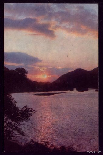 1971 год ВГД Закат солнца на реке Кура