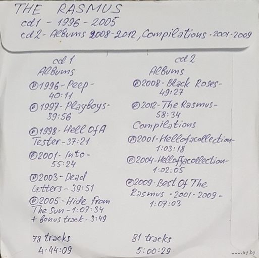 CD MP3 дискография The RASMUS - 2 CD