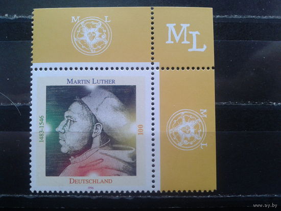 Германия 1996 Мартин Лютер** Михель-1,3 евро