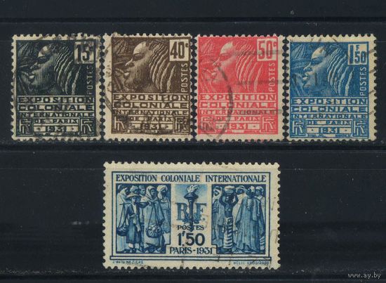 Франция 1930-1 Выставка колониальных товаров Париж Полная #270-4,