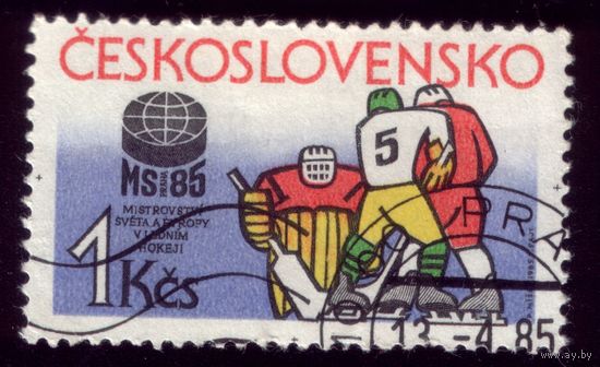 1 марка 1985 год Чехословакия Хоккей 2810