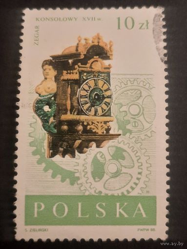 Польша 1988. Настенные часы XVII века