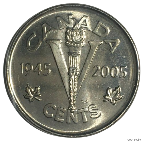 Канада 5 центов, 2005 - 60 лет победе во Второй Мировой войне [UNC]